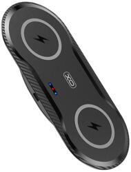 XO vezeték nélküli kettős töltő WX025 20W (fekete) (WX025)