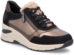 RIEKER női sportos fűzős cipzáras sneaker félcipő N9301-90