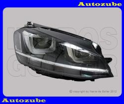 VW GOLF 7 2012.10-2016.10 /5G/ Fényszóró jobb Bi-XENON (D3S/H7/H21W) kanyarkövetős, nappali fénnyel, motorral (izzó és elektronika nélkül) DEPO 441-11J2RMLEHM2