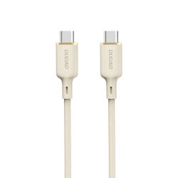 Dudao USB-C - USB-C Kábel - 2m 100W - Bézs (L7SCC)