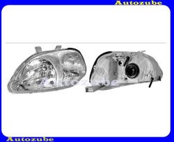 Honda CIVIC 6 1999.03-2001.01 /EJ, EK/ Fényszóró bal "3/4 ajtós" (H4) "VALEO-típusú" (motor nélkül) DEPO 217-1131L-LD-EM