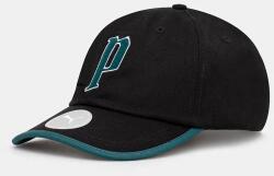 PUMA pamut baseball sapka Play Paris Retro Club fekete, nyomott mintás, 025512 - fekete Univerzális méret