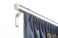  (6 szín 16 méret) Motivo egysoros függöny karnis szett(3.5méter). Függönytartó karnis, hosszú oldalfali szereléssel - 02 Greige