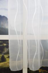 (2 méret 3 szín) R-6467 hullám mintás voile függöny 300cm -103 Ecru