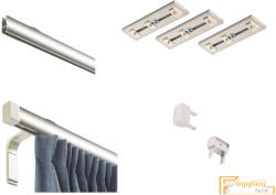  (6 szín 16 méret) Motivo egysoros függöny karnis szett(3.25méter). Függönytartó karnis mennyezeti tartóval - 02 Greige