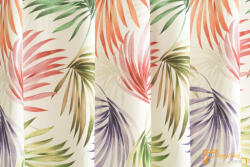  (6 minta) Celtic-Ibiscus-bézs alapon korall-menta-vízkék pálmalevél