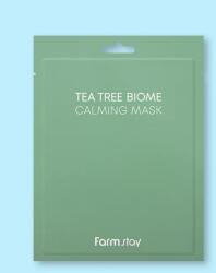 Farmstay Mască de față liniștitoare cu extract de arbore de ceai Tea Tree Biome Calming Mask - 25 ml / 1 buc