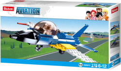 Sluban Aviation - Gyakorló vadászrepülőgép építőjáték készlet (M38-B0667C)