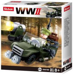 Sluban WWII - 4 in 1 Szövetséges terepjáró építőjáték készlet (M38-B0678B)