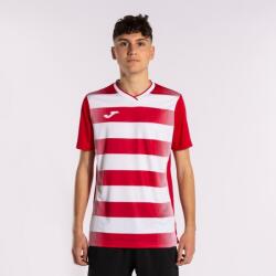 Joma EUROPA V SHORT SLEEVE T-SHIRT dressz / póló piros fehér L