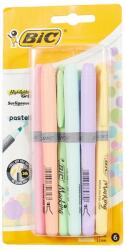 BIC Textmarker Bic Highlighter Grip, culori pastel, 6/set (992561)