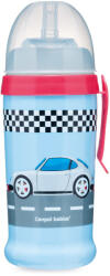 Canpol babies Преходна чаша със сламка Canpol - Racing, Синя кола, 350 ml (56/516_bd) - kindermarket