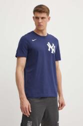 Nike t-shirt New York Yankees sötétkék, férfi, nyomott mintás - sötétkék L