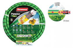 BENMAN 77172 - kerti tömlő POWERFLEX 1/2"X 50 m (zöld), (77172)