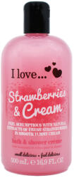 I Love Cosmetics Strawberries & Cream Bath & Shower Creme 500 ml