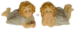Decoration & Design Angyal figura rózsával fekvő 2 féle 10, 4x7, 4x6, 4 cm (DD66054)