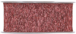 Decoration & Design Szalag textil 40mmx15m piros fényes dekorációs kiegészítő (PV3744G08)