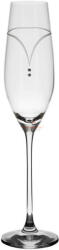 D&D Kristály pohár swarovski dísszel pezsgő 210ml átlátszó 2 db-os (8588006988468)