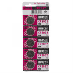 Maxell Gombelem CR 2032 Li 3 V 5 db / bliszter (18742)