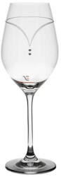 D&D Kristály pohár swarovski dísszel bor 360ml átlátszó 6 db-os (8588006988390)