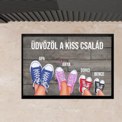 Deconline Customs Cipős személyre szabott lábtörlő - Családtagok max 4 fő, 60x40 cm (DO593022-4-XL)