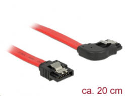 Delock 6 Gb/s sebességet biztosító SATA-kábel egyenes csatlakozódugóval > jobbra néző SATA-csatlakoz (83967) (83967)