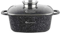 Goldmann Roaster Goldmann, aluminiu turnat, 28x11 cm, 6.5 litri, inductie, acoperire ceramica, capac termorezistent (GM 1228)