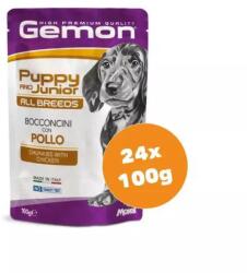 Gemon Dog alutasak Puppy & Junior Csirke 24x100g - grandopet
