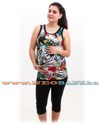 R&d Kismama leggings 3/4-es (l) 02317/ fekete