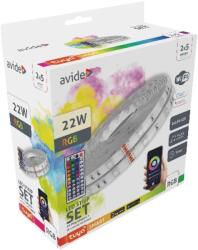Avide Led Szalag Bliszter 12V 22W Rgb 2X5M Tuya - Zene Vez. + Ir Távirányító (ALSB5050RGBTUYA44-10M)