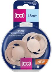 LOVI Lovi, Prime, suzeta dinamica din silicon, +18 luni, Nude/Blush, 2 buc