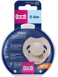 LOVI Lovi, Prime, suzeta dinamica din silicon, 0-6 luni, Nude, 1 buc