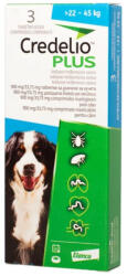 Elanco Credelio Plus 900 33.75 mg caini (22-45 kg) - 3 tablete