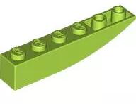 LEGO® 42023c34 - LEGO lime inverz lejtő 6 x 1 méretű (42023c34)