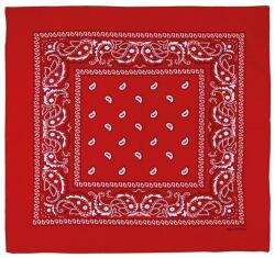 MFH Шал, червено и бяло, приблизително 55 x 55 cm, памук (16403I)