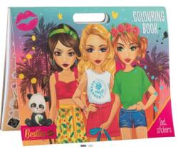 SMT Creatoys Besties cărți de colorat 25 pagini cu autocolante (140004)