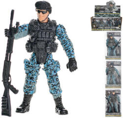 MikroTrading Mikro Trading Soldat articulat 10cm în picioare cu 4 tipuri de arme (41123) Figurina