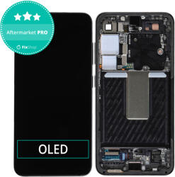 Samsung Galaxy S23 FE S711B - LCD Kijelző + Érintőüveg + Keret (Graphite) OLED, Graphite