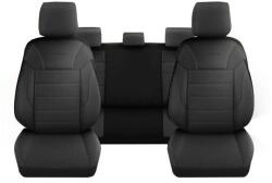 DeluxeBoss Set Huse Scaune Auto pentru Fiat Bravo - DeluxeBoss Classico, pentru bancheta rabatabila fractionata, 11 piese, negru gri