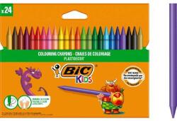 BIC Creioane cerate plastifiate Plastideco 24 buc BIC Kids (BIC8297724)