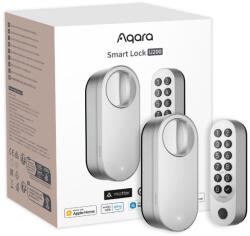 Aqara U200 Smart Lock utólag felszerelhető zárbetét, Matter kompatibilis, ezüst színű (AQA-LOC-U200-S) - otthonokosabban