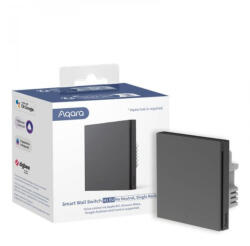Aqara H1 1 gombos Zigbee 3.0 okos villanykapcsoló (csak fázis), szürke (AQA-KAP-H1L1-GR)