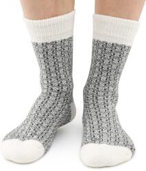 Vlnka Merinó birkagyapjú zokni "jacquard" - fekete zokniméret 38-39