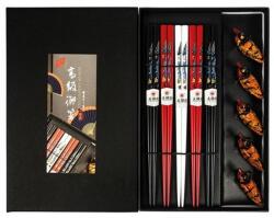 Golden Turtle Sárkány Mintás Bambusz Evőpálcika készlet díszdobozban, 5 pár (Golden Turtle)