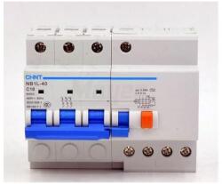 CHINT Fi-relé+kismegszakító 3P+N C16A 6kA 30mA NB1L-40 (CH-12037)