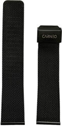  Csereszíj Carneo Prime Slim-hez - 22mm fekete / fém / kötött