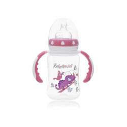 Baby Bruin széles nyakú cumisüveg 240 ml rózsaszín (55043245rozsa)