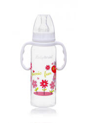 Baby Bruin fogantyús cumisüveg 240ml fehér