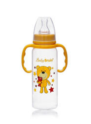 Baby Bruin fogantyús cumisüveg 240ml mustársárga