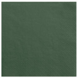  Szalvéta, 3 rétegű, üveg zöld, 33x33cm (1 db / 20 db. ) (SP33-1-012B)